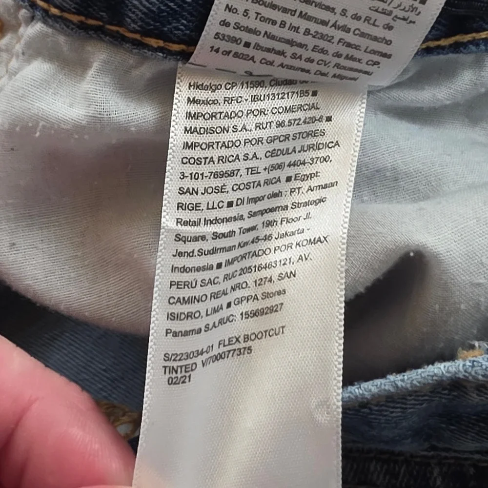 Old Navy Bootcut Jeans Kid 12 Plus Blue Built-In Tough Flex Stretch Indie Sleaze